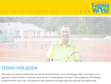 Tablet Screenshot of davidstennisworld.de